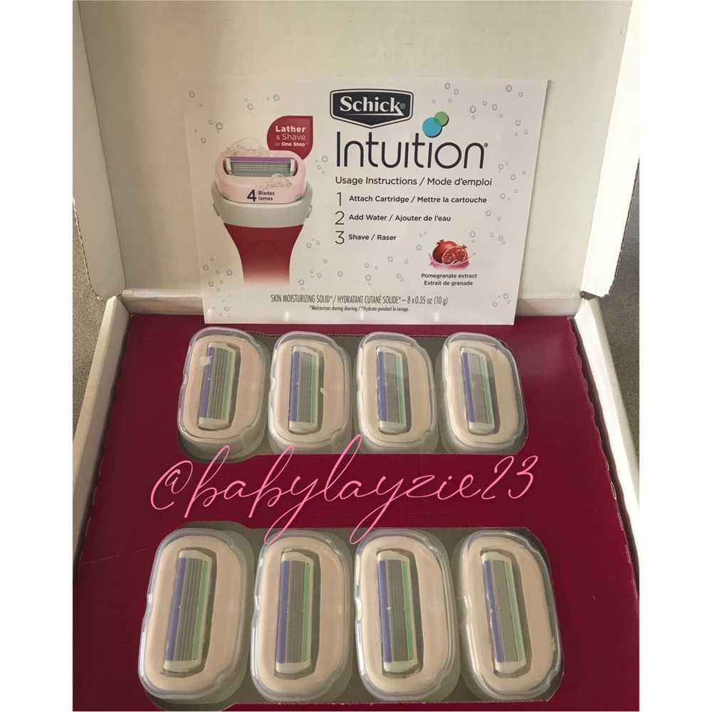 Schick Intuition Razor Refills - 8 Pack